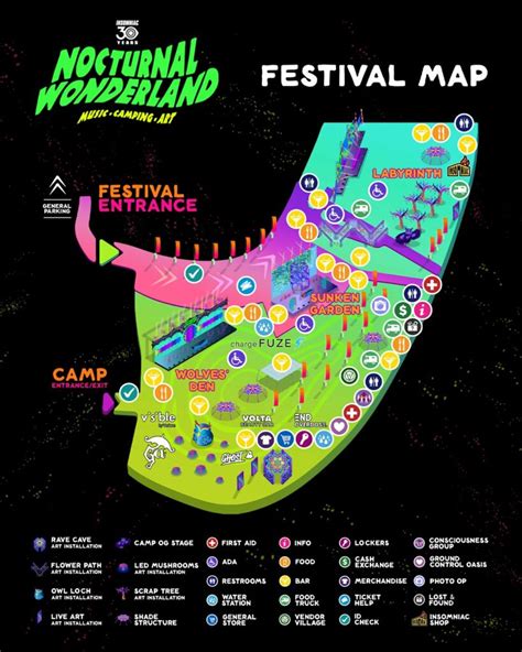 nocturnal wonderland|nocturnal wonderland map 2023.